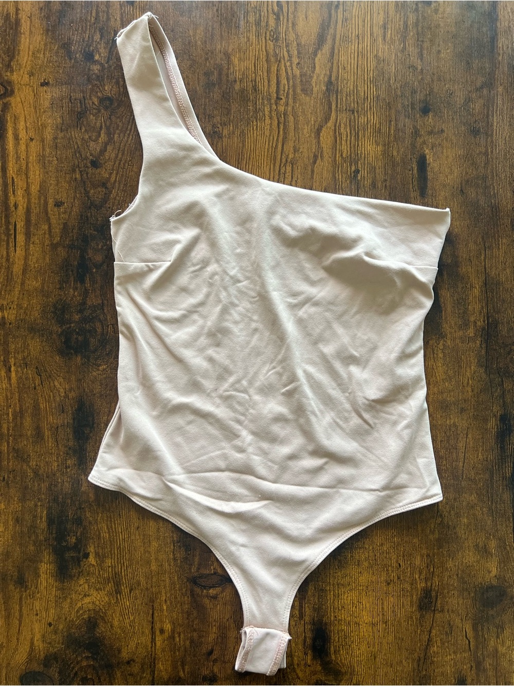 Dynamite One-Shoulder Tan Women’s Bodysuit